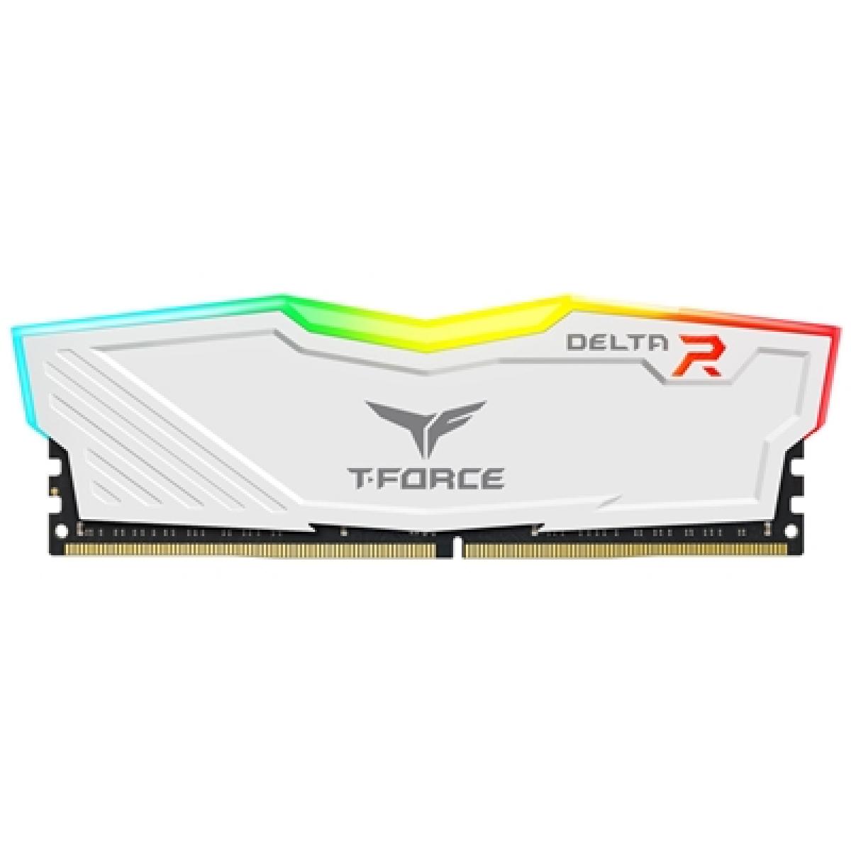 TEAM DELTA 16GB DESKTOP MEMORY, RGB, DDR4, 3200MHZ, CL16,  WHITE