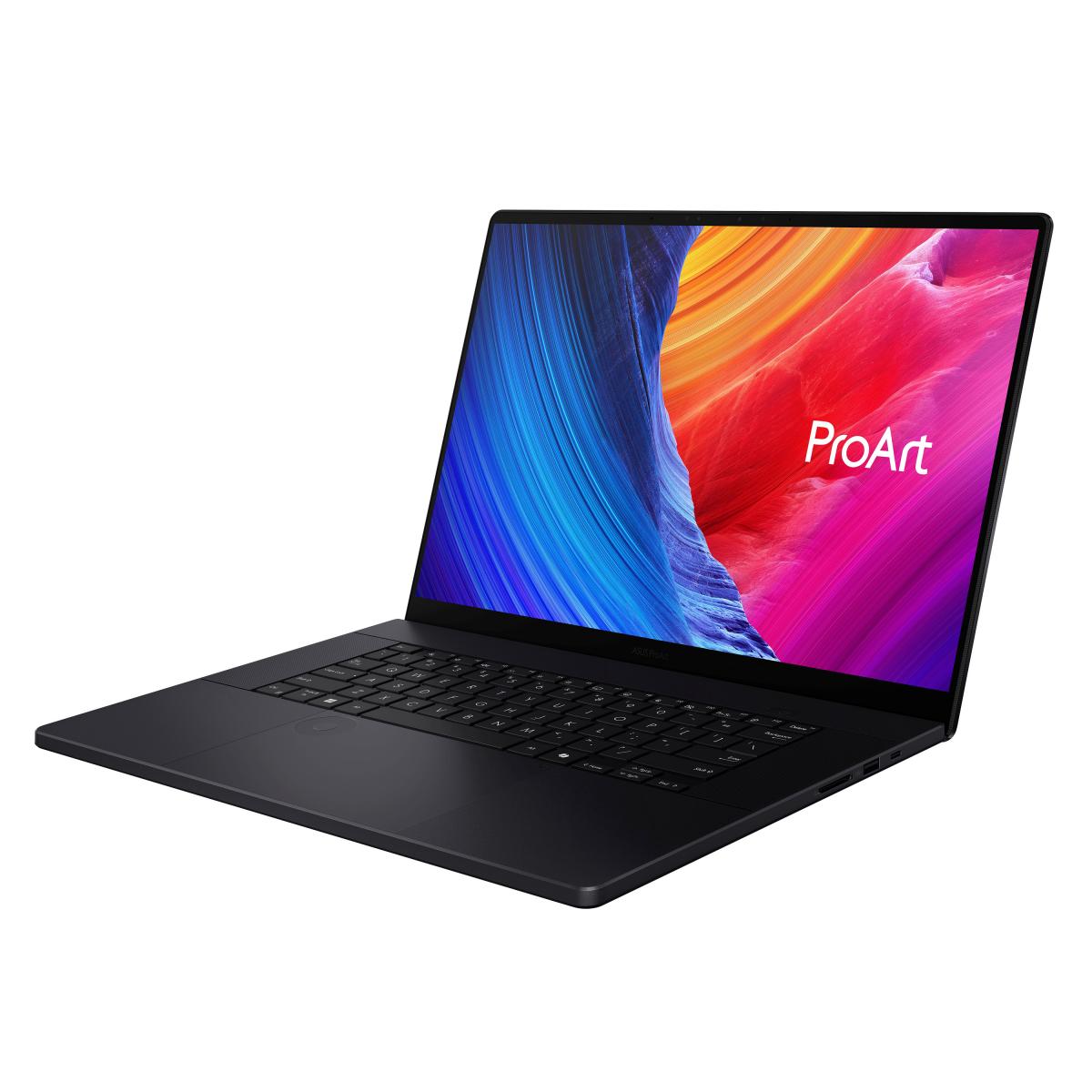ASUS ProArt P16 H7606WI-ME026W AMD Ryzen AI 9 HX 370 Laptop 40.6 cm (16") Touchscreen WQUXGA 64 GB LPDDR5x-SDRAM 2 TB SSD NVIDIA GeForce RTX 4070 Wi-Fi 7 (802.11be) Windows 11 Home Black