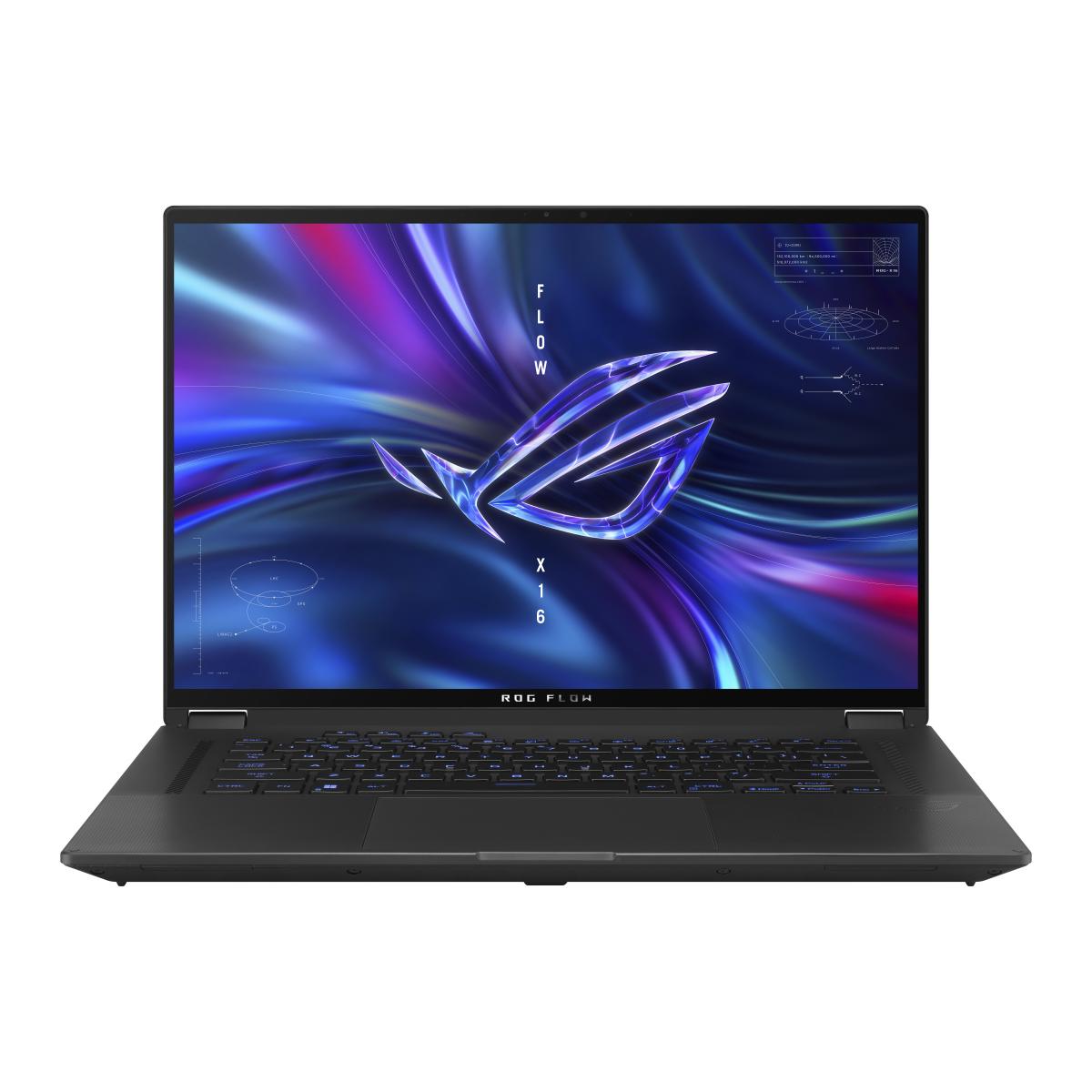 ASUS ROG Flow X16 GV601RW-M5039W laptop AMD Ryzen™ 9 6900HS Hybrid (2-in-1) 40.6 cm (16") Touchscreen WQXGA 32 GB DDR5-SDRAM 1 TB SSD NVIDIA GeForce RTX 3070 Ti Wi-Fi 6E (802.11ax) Windows 11 Home Grey