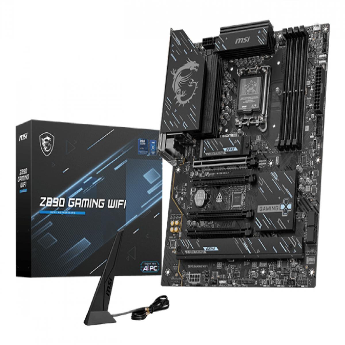 MSI Z890 GAMING WIFI motherboard Intel Z890 LGA 1851 (Socket V1) ATX