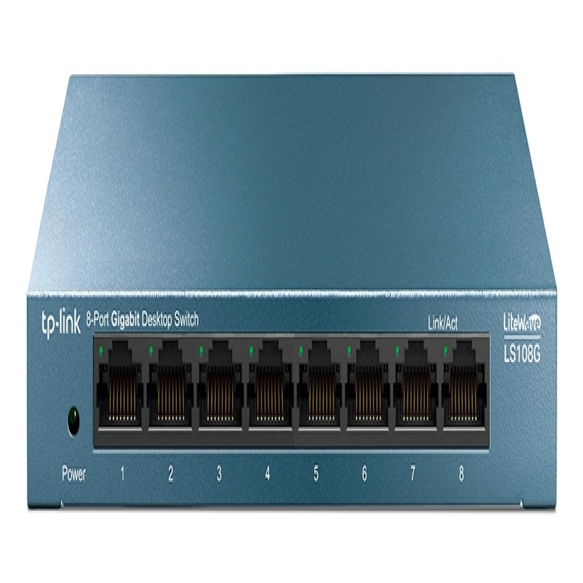 TP-Link LS108G network switch Unmanaged Gigabit Ethernet (10/100/1000) Blue