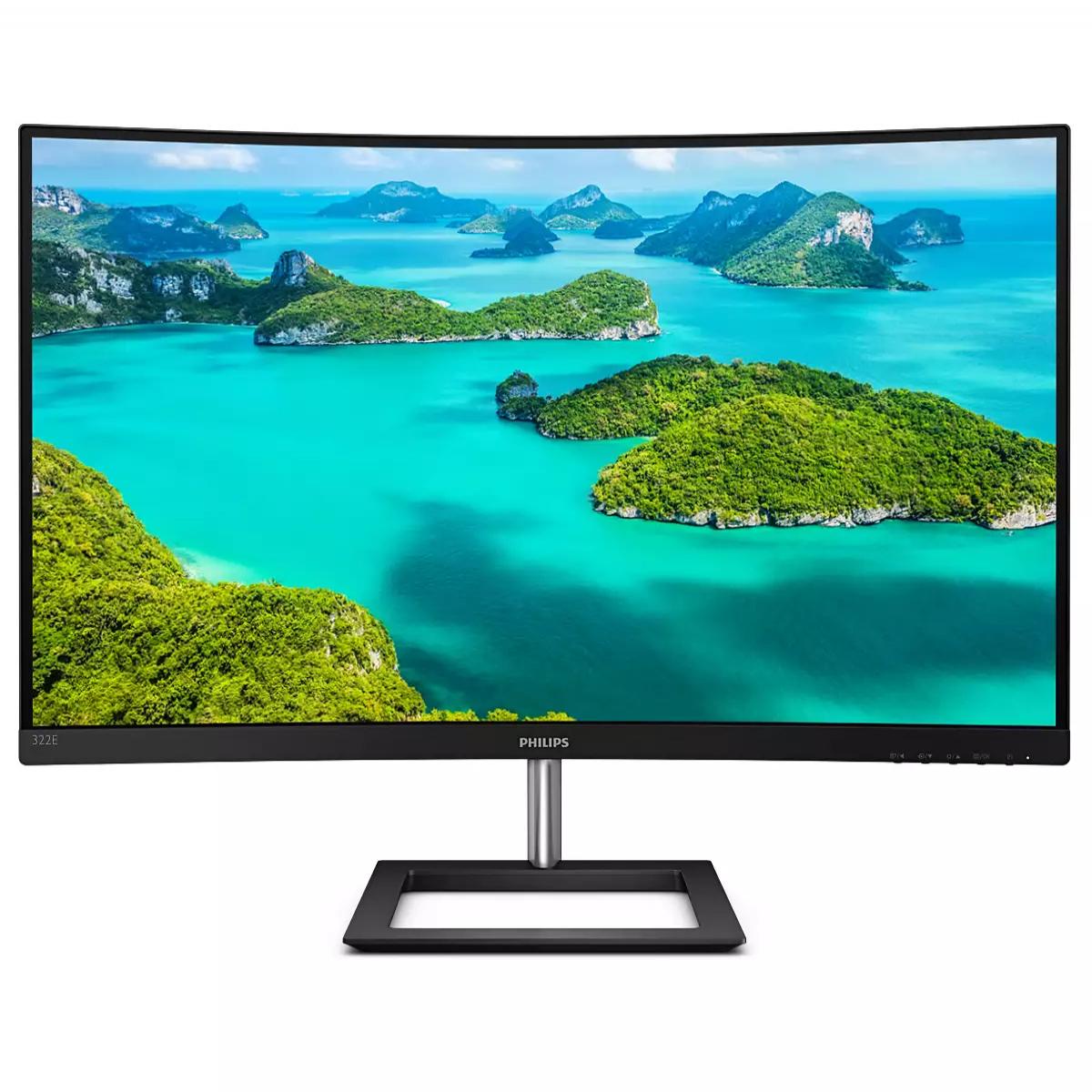 Philips E Line 322E1C/00 computer monitor 80 cm (31.5") 1920 x 1080 pixels Full HD LCD Black