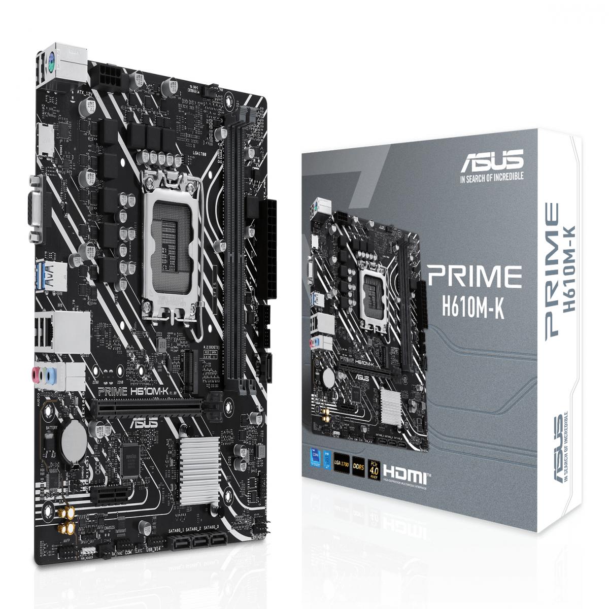 ASUS Prime H610M-K Intel H610 LGA 1700 micro ATX