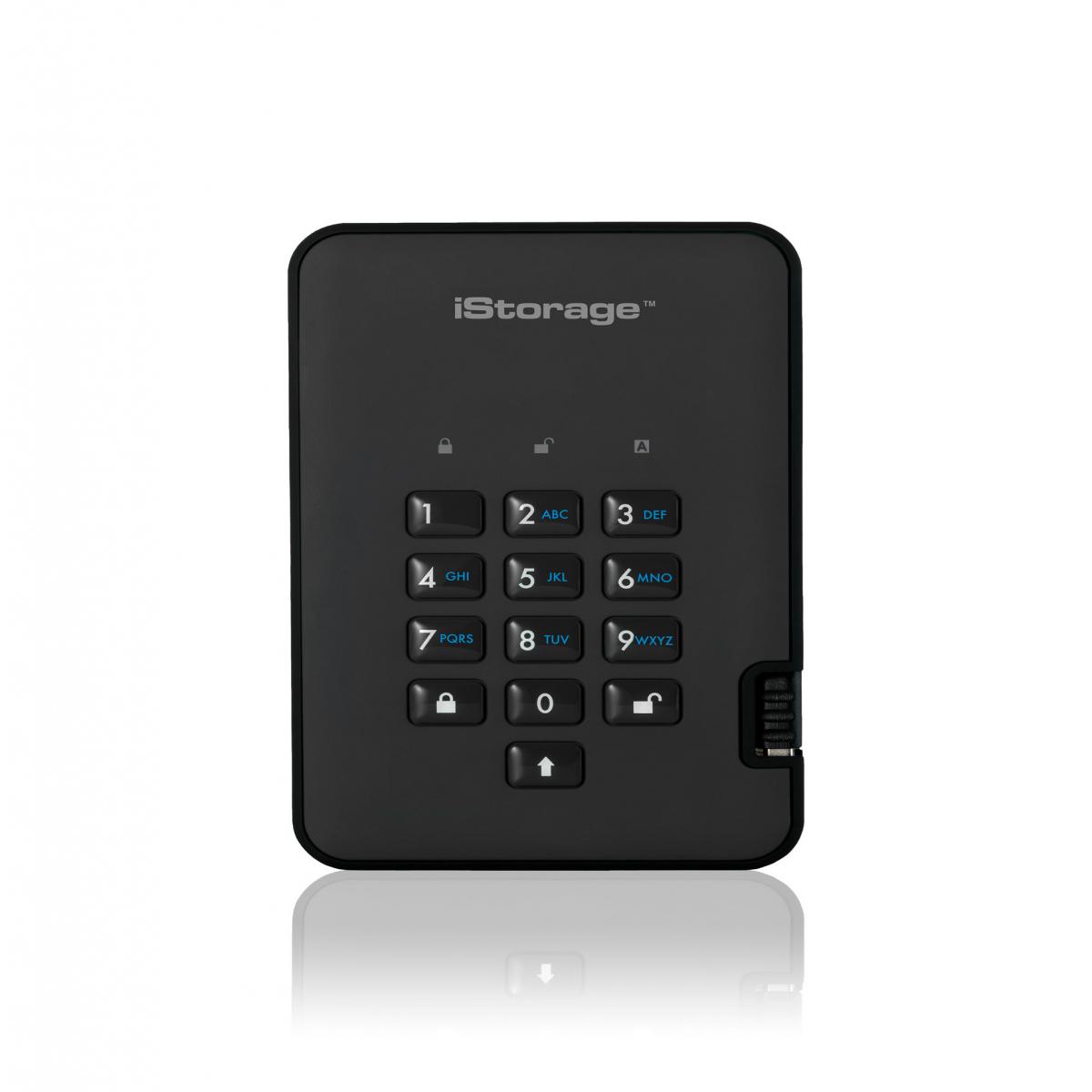 iStorage diskAshur² SSD 512GB Black | Secure Portable Solid State Drive |AES-XTS 256-bit Hardware Encryption | PIN protected | OS & Platform Independent | TAA Compliant |Brute force hack defence | Dust/Water Resistant