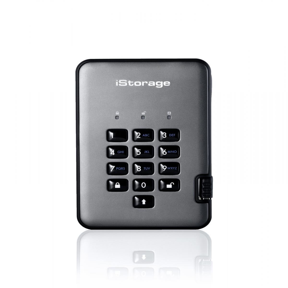 iStorage diskAshur PRO² HDD 3TB | Secure Portable Hard Drive |FIPS 140-2 Level 2, NCSC CPA, NLNCSA BSPA & NATO Restricted | AES-XTS 256-bit Hardware Encryption | PIN protected | OS & Platform Independent |GDPR, TAA Compliant|Brute force hack defence | Du