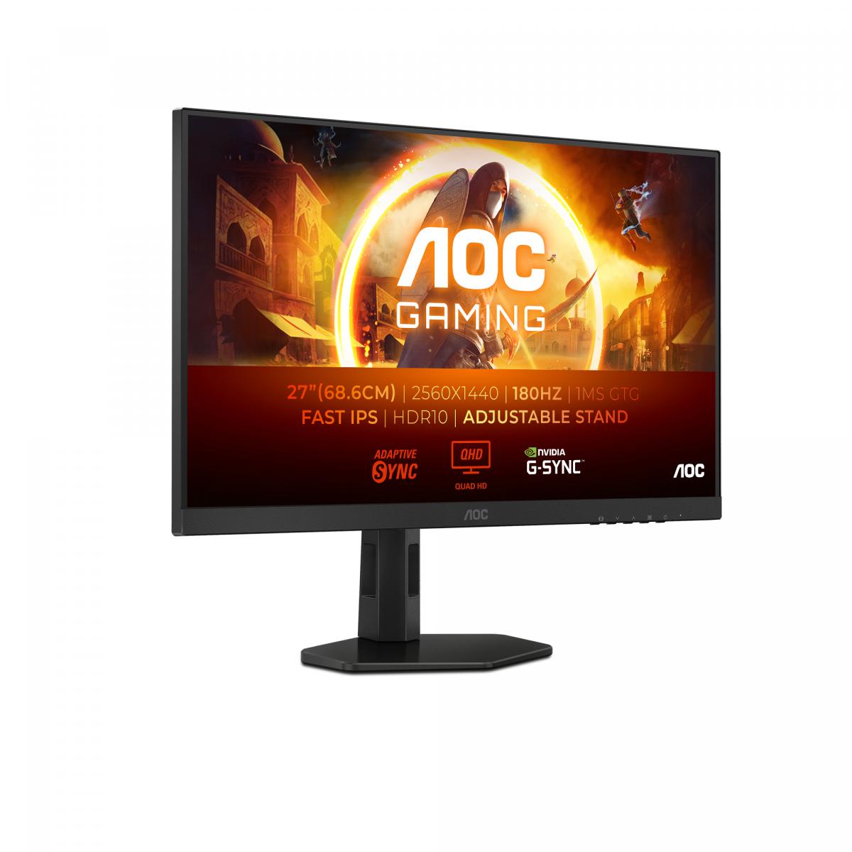 AOC G4 Q27G4XF computer monitor 68.6 cm (27") 2560 x 1440 pixels Quad HD LED Black, Grey