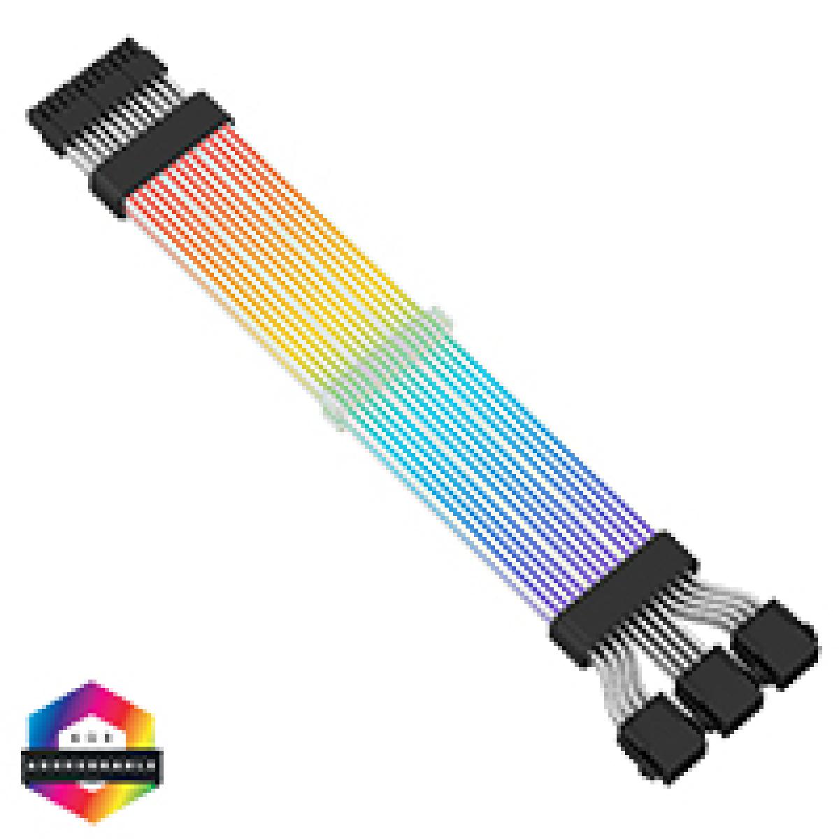 CiT Pro 3 x 8-Pin GPU ARGB Motherboard Extension Cable