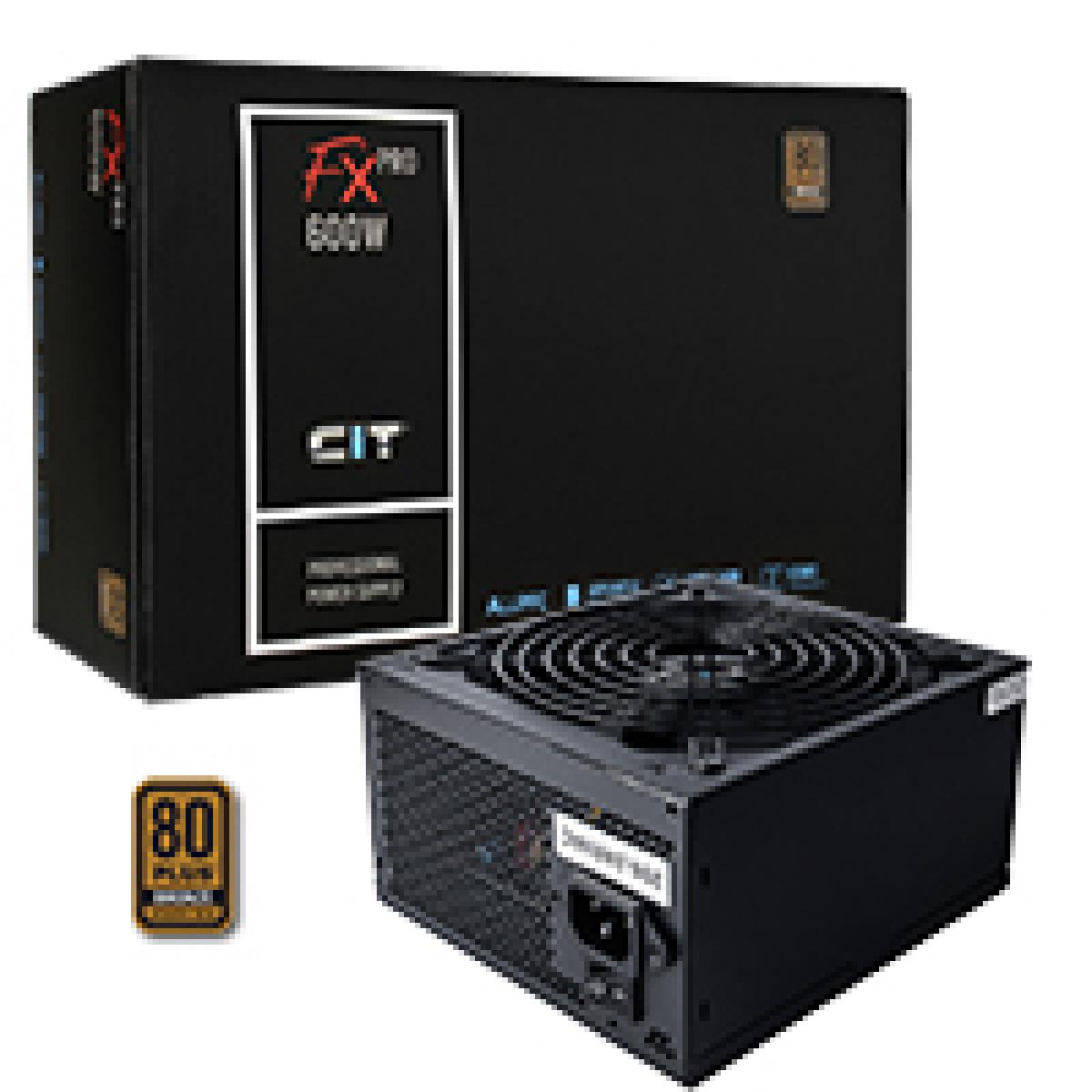 CiT 600W FX Pro 14cm Fan APFC 80 Plus