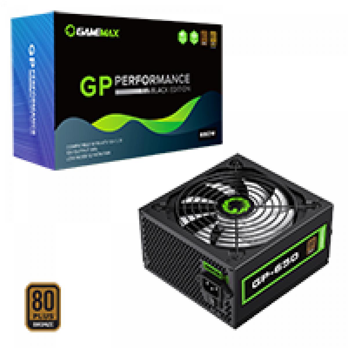 GameMax GP650 650W 80 Plus Bronze Wired Power Supply
