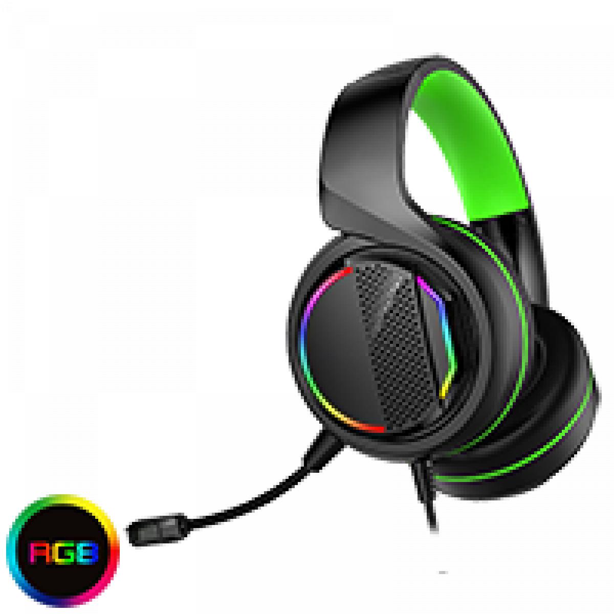 GameMax Razor RGB Gaming Headset and Mic with 5.1 Surround Sound