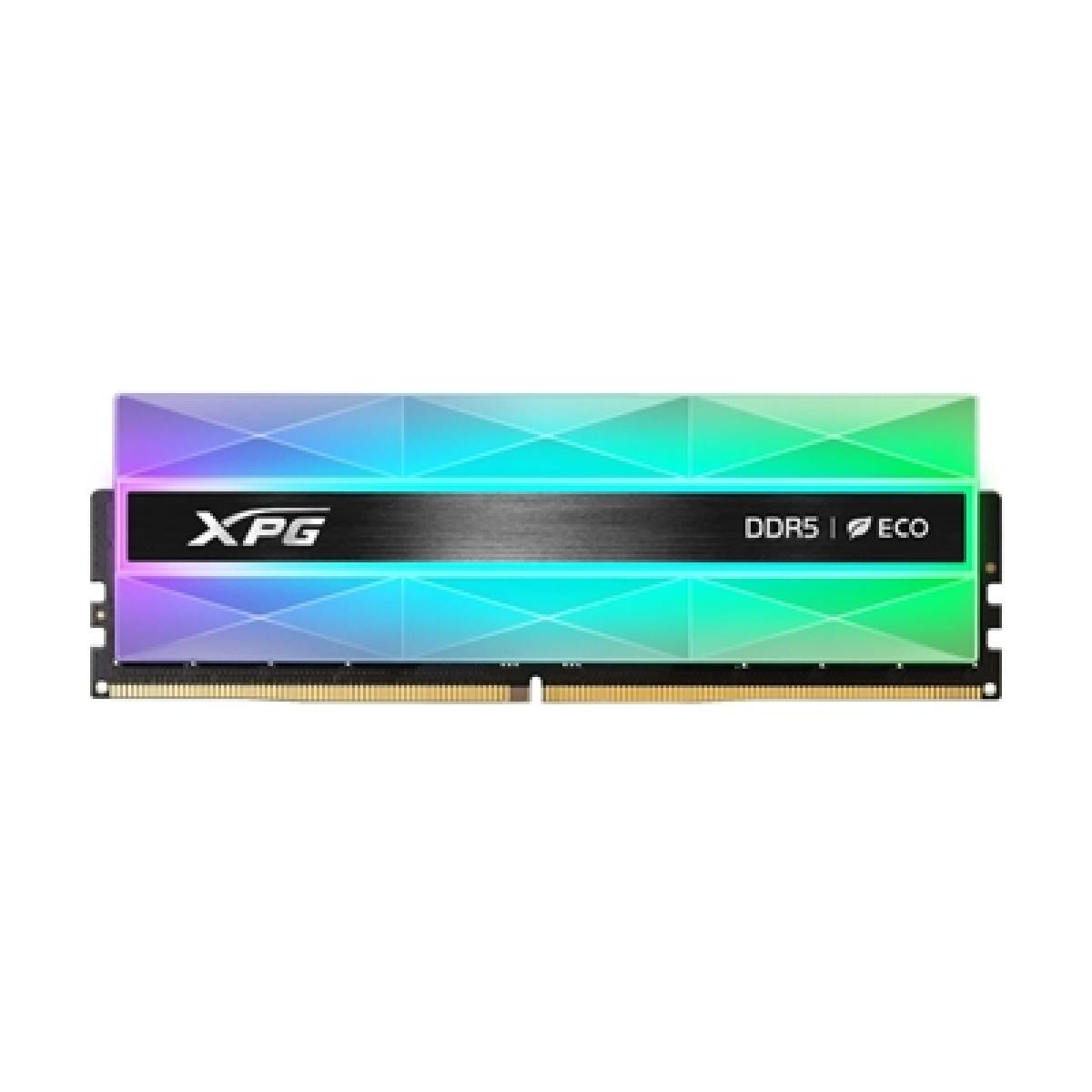 Adata Lancer Neon AX5U8000C3816G-DCLANRSG 32GB (2 x 16GB) DDR5 8000MHz, CL38, 1.45v, Silver RGB Eco System Memory, Using Eco-Friendly Material