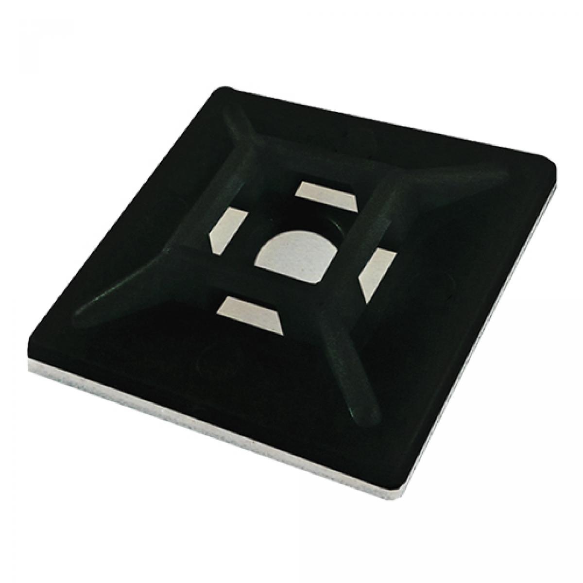 CNL 100PK Cabletie Base 28x28mm Bk