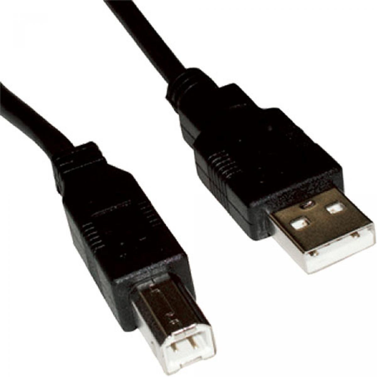 CNL 3M USB-A USB-B 2.0 M-M Bk PVC