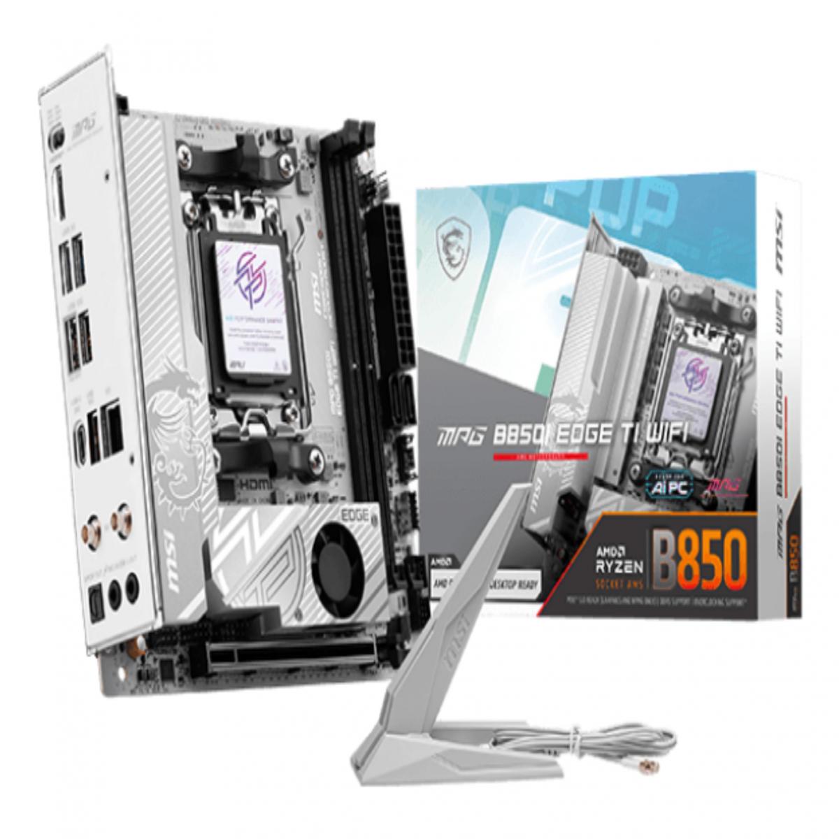 MSI B850I EDGE TI WIFI AMD B850 Socket AM5 mini ITX