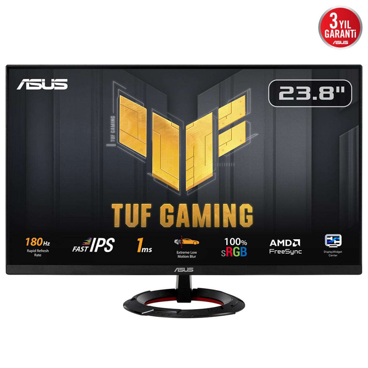 ASUS TUF Gaming VG249Q3R computer monitor 60.5 cm (23.8") 1920 x 1080 pixels Full HD LCD Black