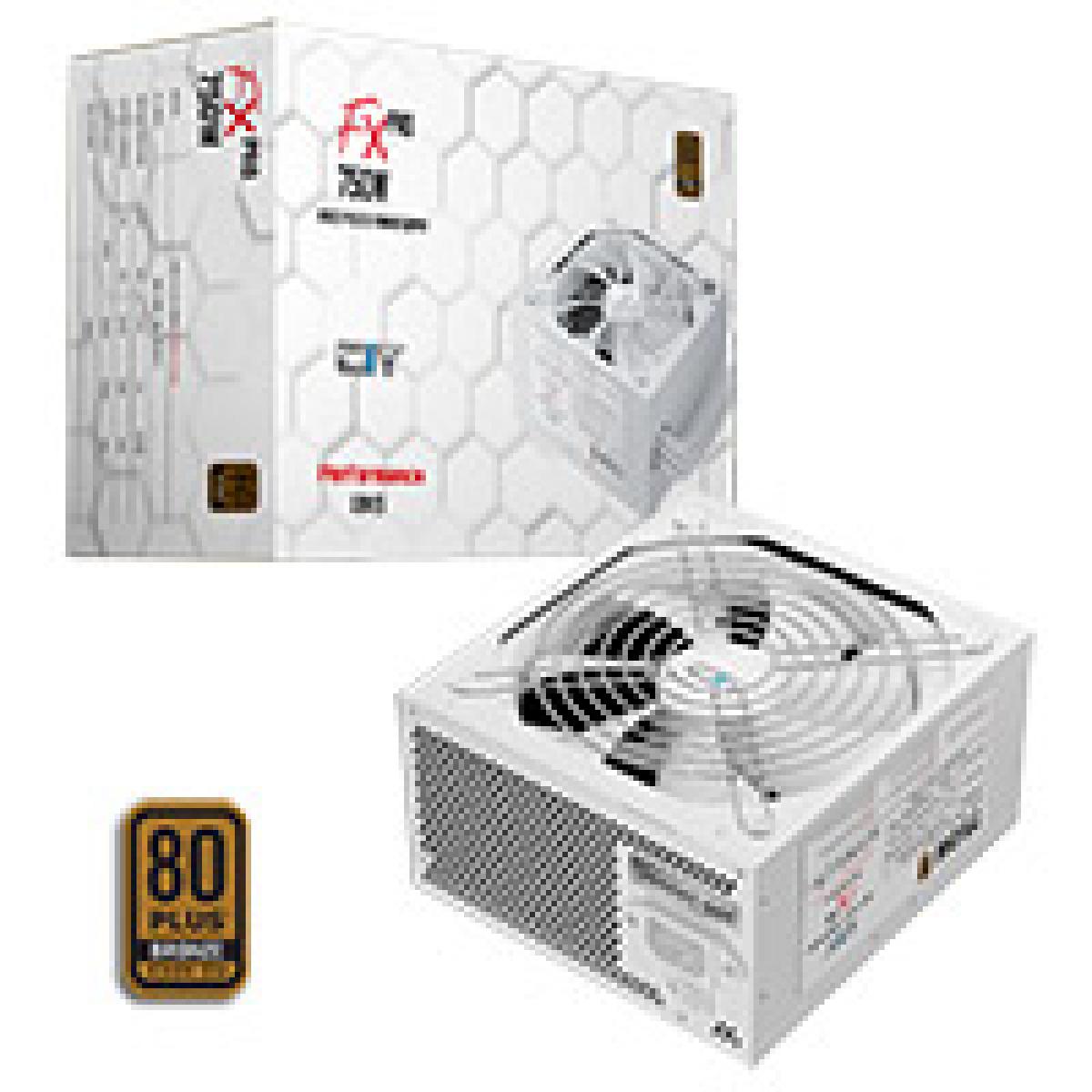 CiT FX Pro White ATX 3.1 PCIe 5.1 750W 80 Plus Bronze Power Supply