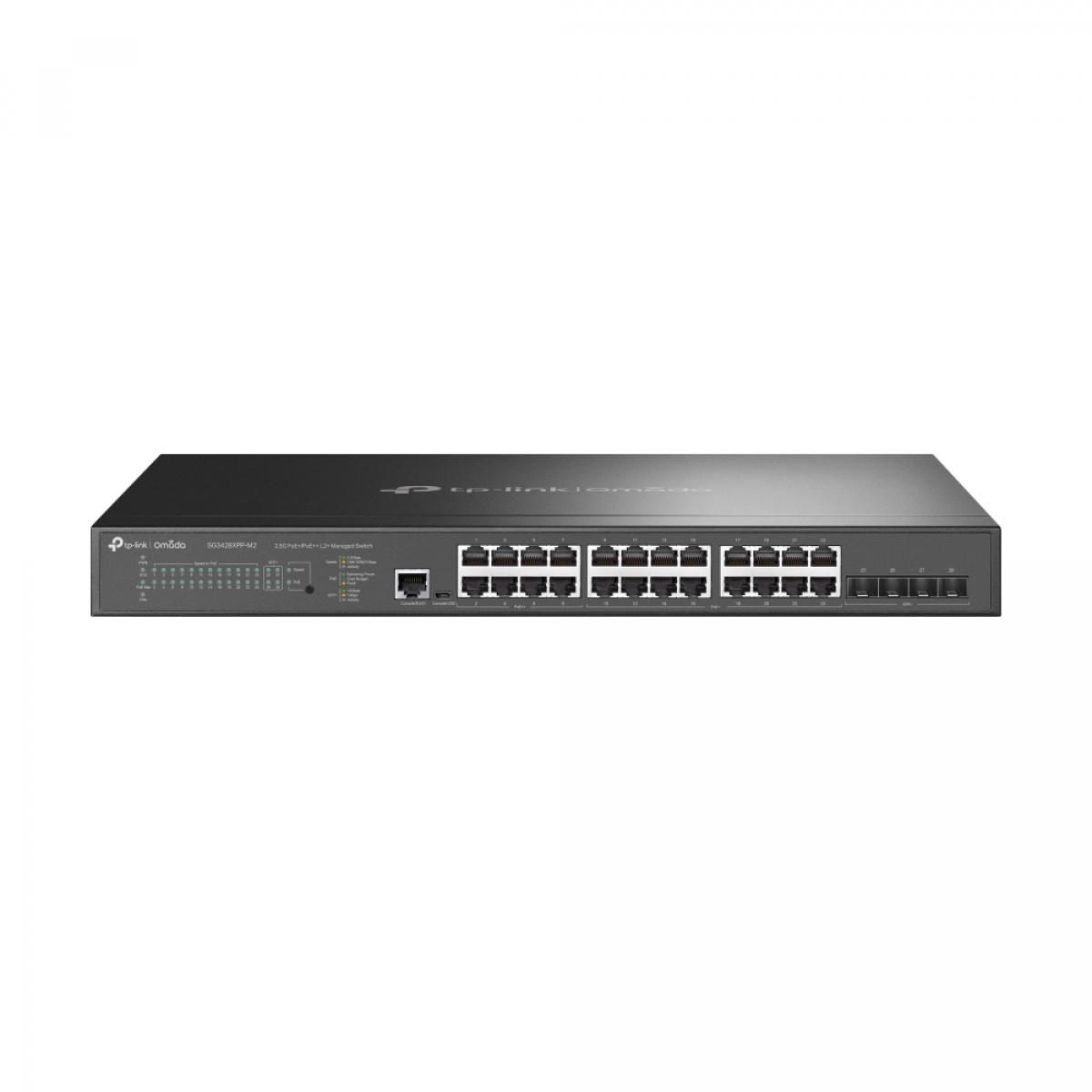 TP-Link Omada 24-Port 2.5GBASE-T and 4-Port 10GE SFP+ L2+ Managed Switch with 16-Port PoE+ & 8-Port PoE++