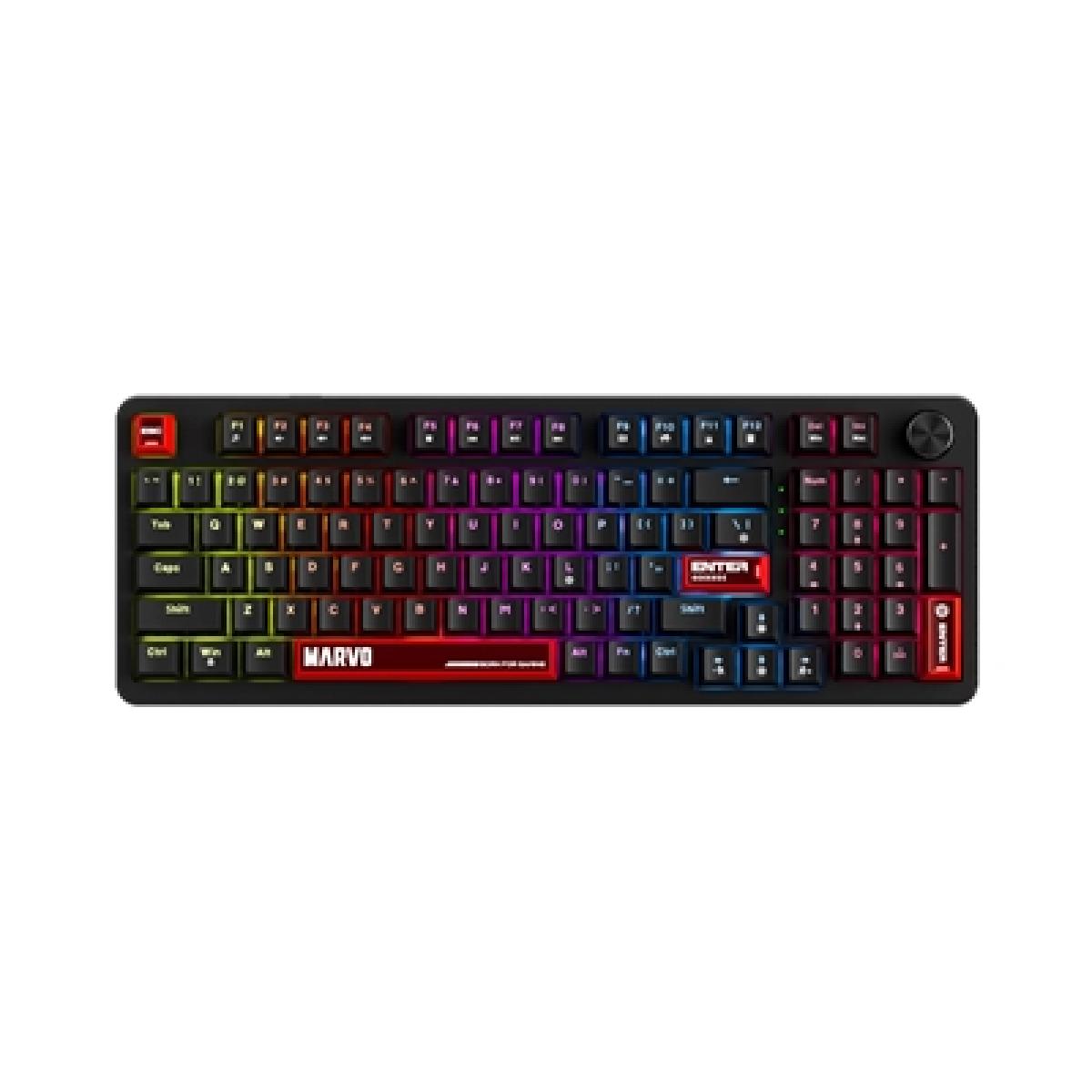Marvo Scorpion KG937 Arma 98 Wired Hot Swappable Mechanical Backlit UK Layout Gaming Keyboard