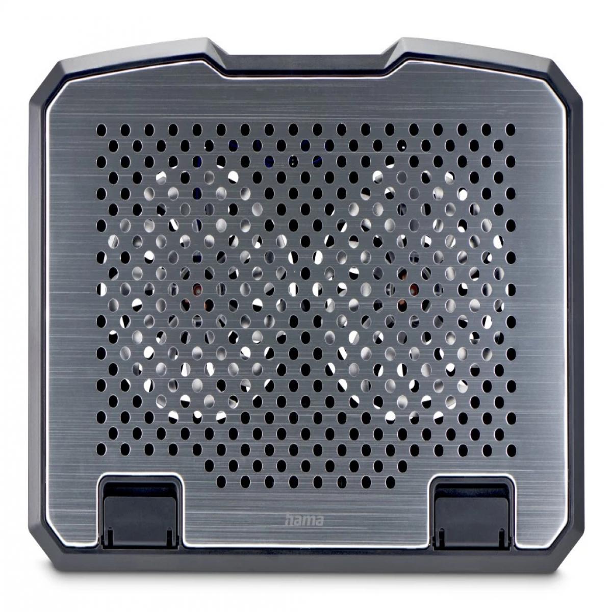 Hama Aluminium laptop cooling pad 39.6 cm (15.6") Black