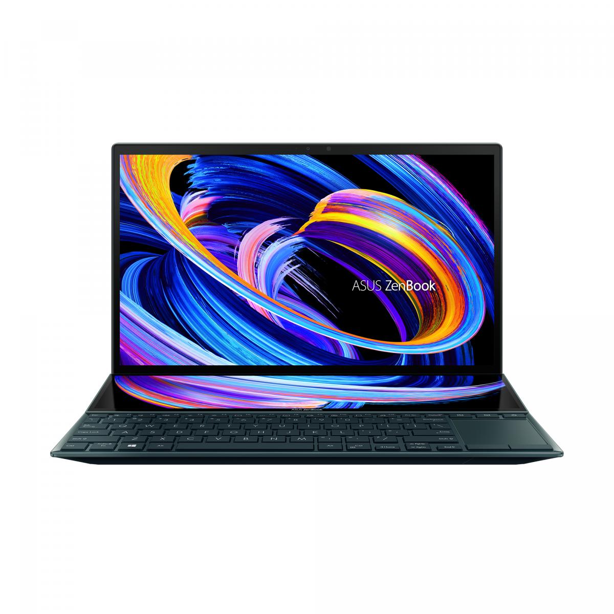 ASUS Zenbook Duo 14 UX482EAR-HY389W Intel® Core™ i7 i7-1195G7 Laptop 35.6 cm (14") Touchscreen Full HD 16 GB LPDDR4x-SDRAM 512 GB SSD Wi-Fi 6E (802.11ax) Windows 11 Home Blue