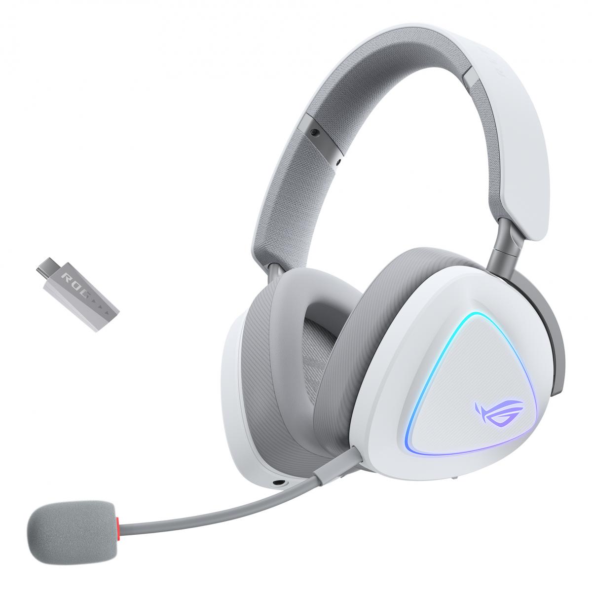 ASUS ROG Delta II Headset Wired & Wireless Head-band Gaming USB Type-C Bluetooth White