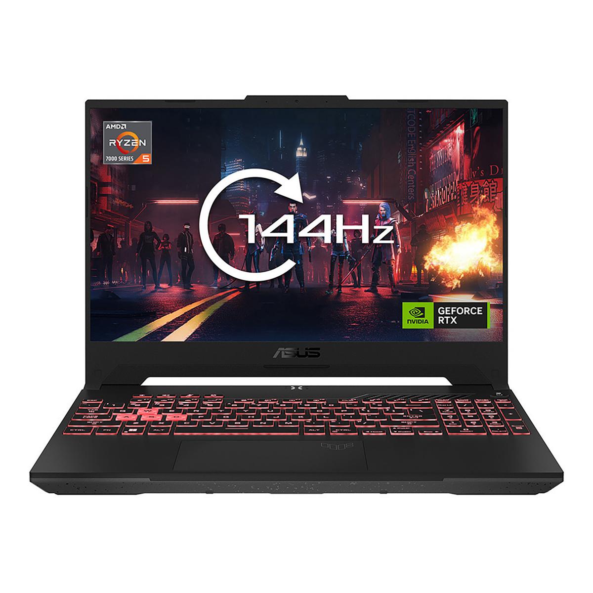 ASUS TUF Gaming A15 FA507NUR-LP038W AMD Ryzen™ 7 7435HS Laptop 39.6 cm (15.6") Full HD 16 GB DDR5-SDRAM 512 GB SSD NVIDIA GeForce RTX 4050 Wi-Fi 6 (802.11ax) Windows 11 Home Grey