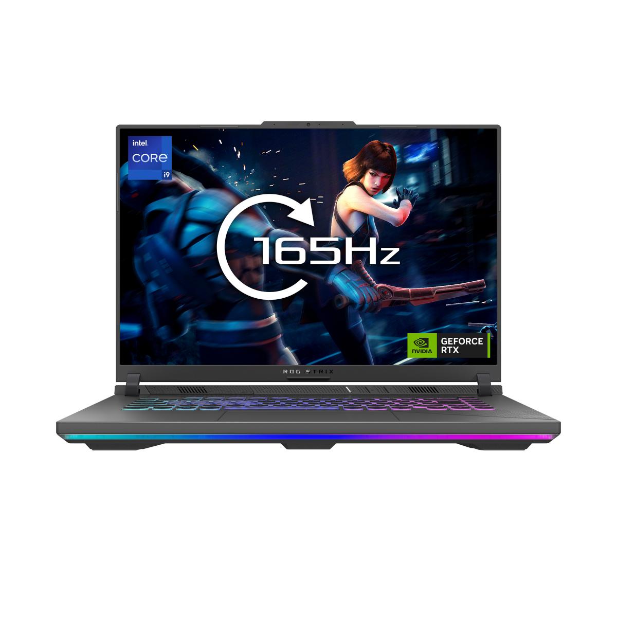ASUS ROG Strix G16 G614JV-N3106W Intel® Core™ i5 i5-13450HX Laptop 40.6 cm (16") WUXGA 16 GB DDR5-SDRAM 512 GB SSD NVIDIA GeForce RTX 4060 Wi-Fi 6E (802.11ax) Windows 11 Home Black, Grey