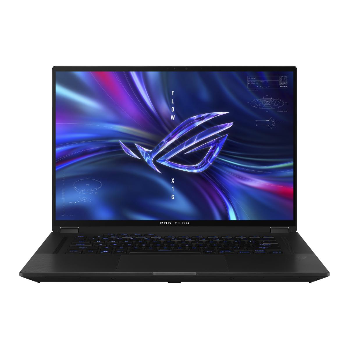 ASUS ROG Flow X16 GV601VI-NL016W Intel® Core™ i9 i9-13900H Hybrid (2-in-1) 40.6 cm (16") Touchscreen WQXGA 32 GB DDR5-SDRAM 1 TB SSD NVIDIA GeForce RTX 4070 Wi-Fi 6E (802.11ax) Windows 11 Home Black