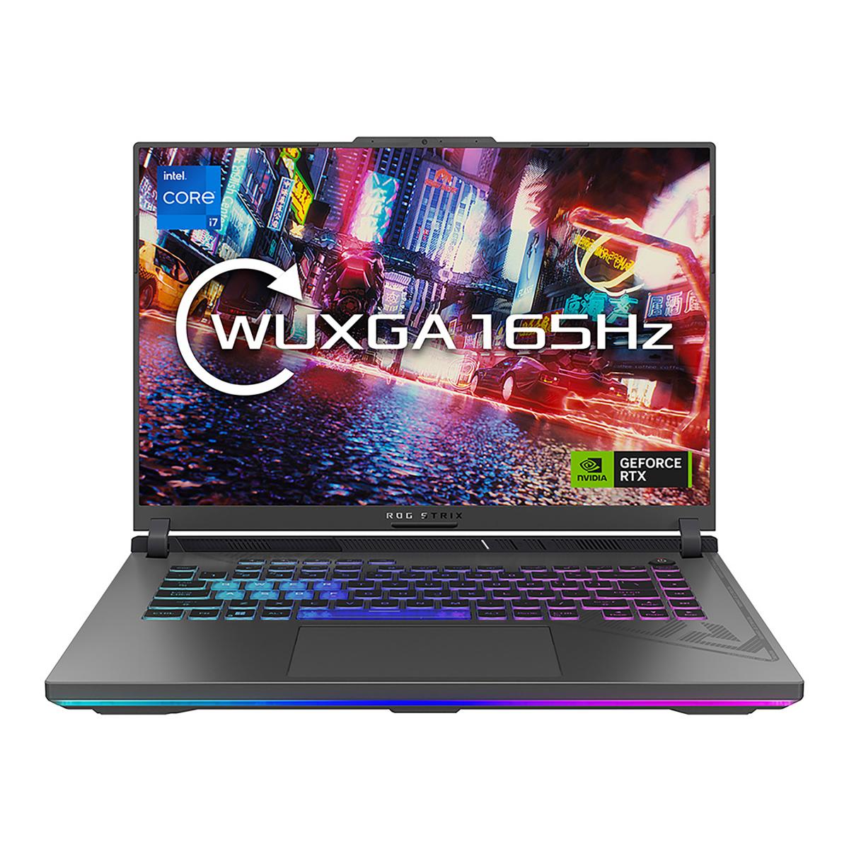 ASUS ROG Strix G16 G614JU-N3146W Intel® Core™ i7 i7-13650HX Laptop 40.6 cm (16") WUXGA 16 GB DDR5-SDRAM 512 GB SSD NVIDIA GeForce RTX 4050 Wi-Fi 6E (802.11ax) Windows 11 Home Green, Grey