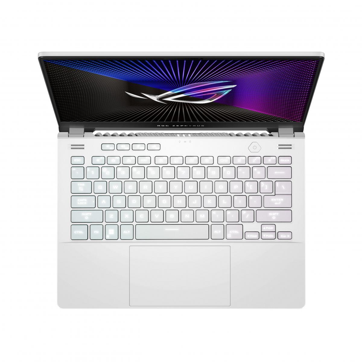 ASUS ROG Zephyrus G14 GA402RK-L8056W laptop AMD Ryzen™ 9 6900HS 35.6 cm (14") WQXGA 16 GB DDR5-SDRAM 1 TB SSD AMD Radeon RX 6800S Wi-Fi 6E (802.11ax) Windows 11 Home White
