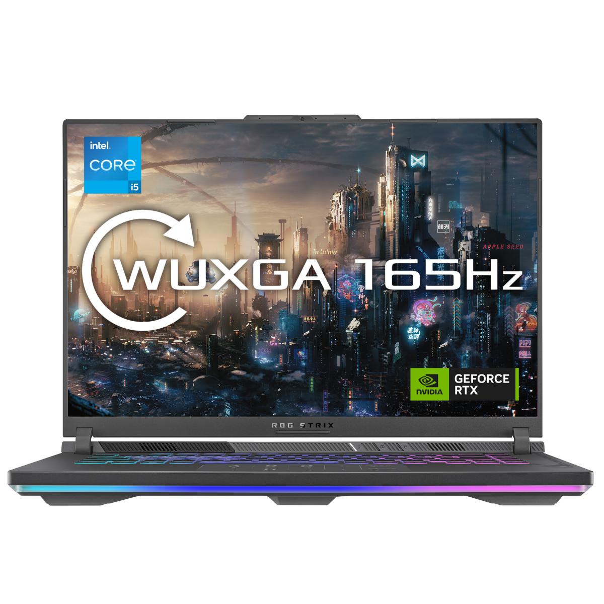 ASUS ROG Strix G16 G614JU-N3147W Intel® Core™ i5 i5-13450HX Laptop 40.6 cm (16") WUXGA 16 GB DDR5-SDRAM 512 GB SSD NVIDIA GeForce RTX 4050 Wi-Fi 6E (802.11ax) Windows 11 Home Grey