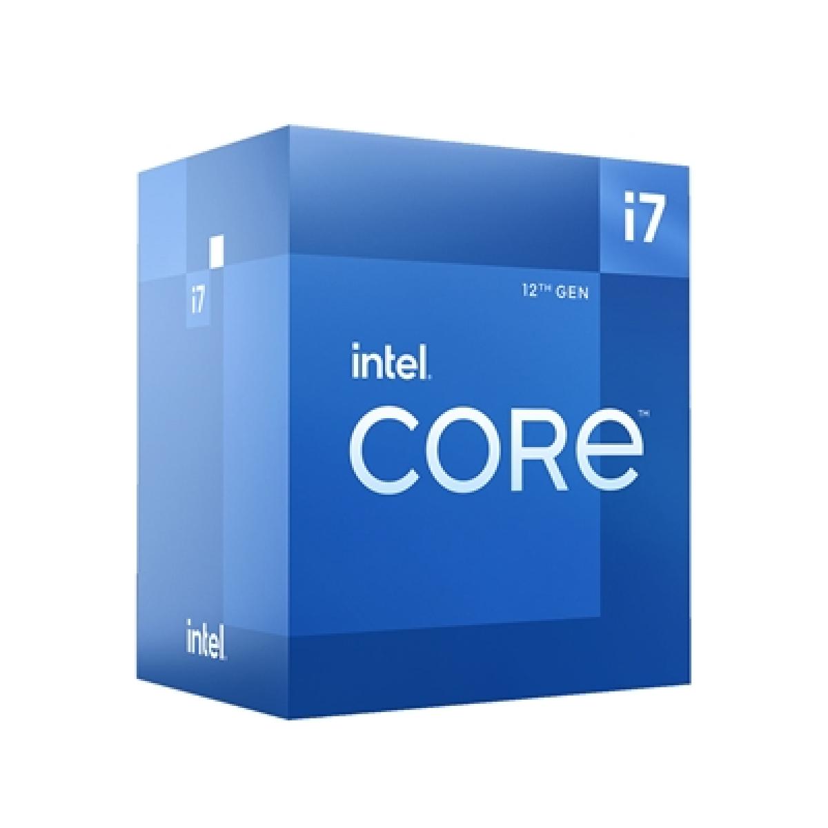 Intel Core i7 12700 12 Core Processor, 20 Threads, 2.1GHz up to 4.9GHz Turbo Alder Lake Socket LGA 1700 25MB Cache, 65W, Maximum Turbo Power 180W, Intel UHD 730 Graphic