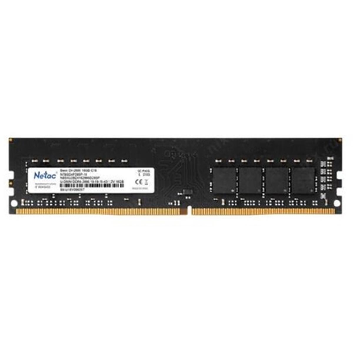 Netac Basic NTBSD4P26SP-16 16GB (1x 16GB) DIMM System Memory, 2666MHz, DDR4, CL19