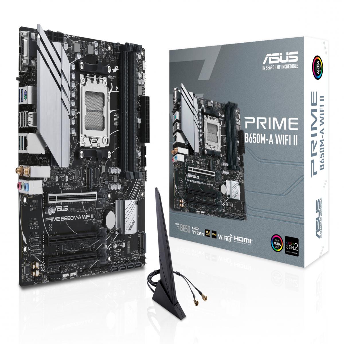 ASUS PRIME B650M-A WIFI II AMD B650 Socket AM5 micro ATX