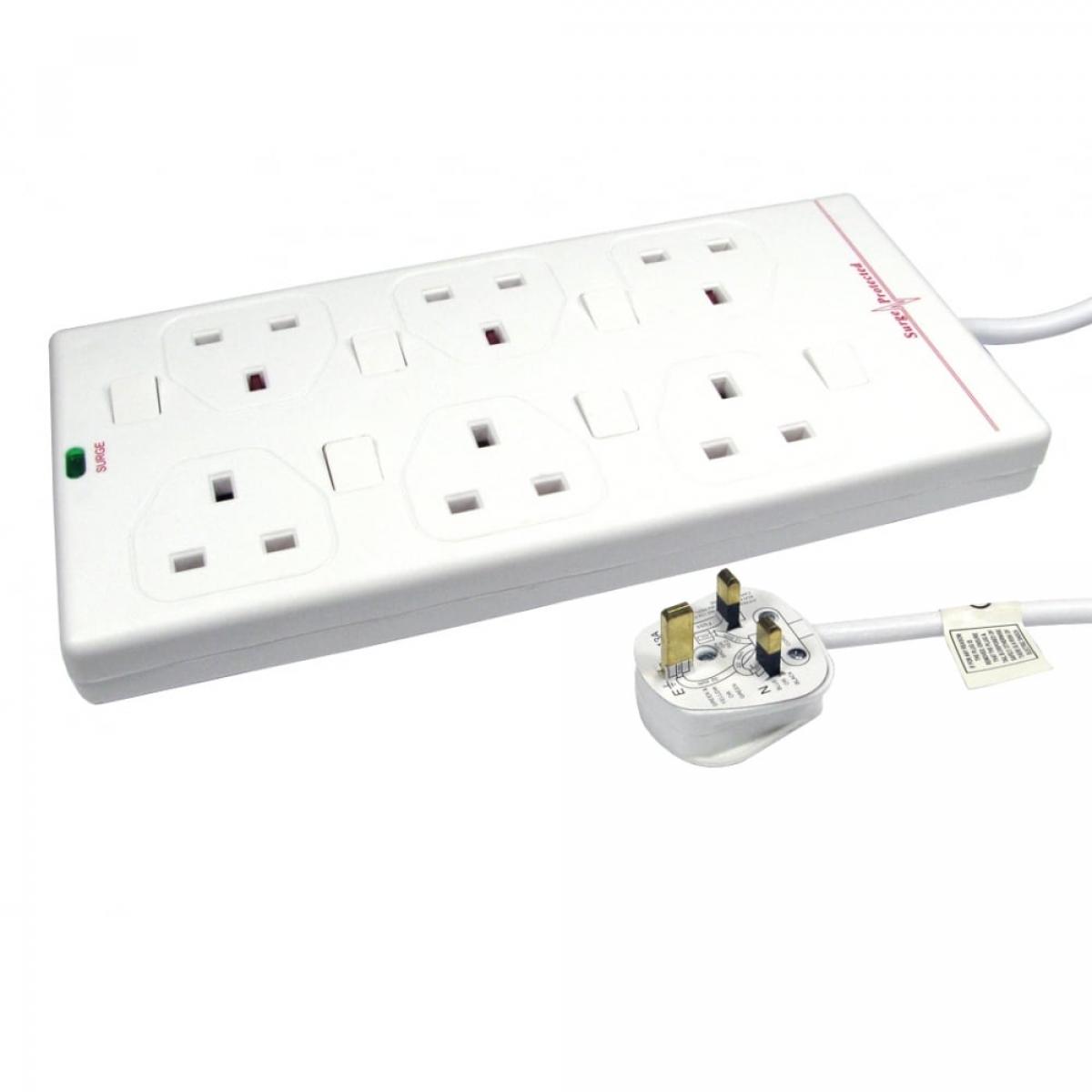 CDL 5MTR 6 GANG UK SWITCHED