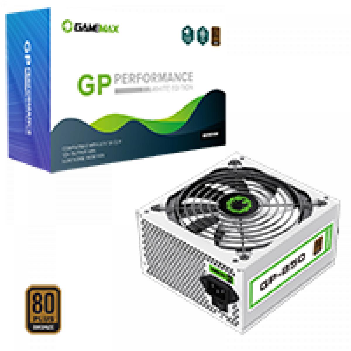 GameMax GP850 White 850W 80 Plus Bronze Wired Power Supply