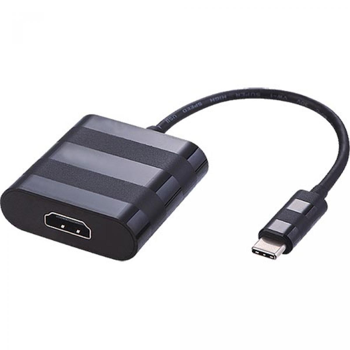 CNL 20cm USB-C HDMI Bk Act Adp