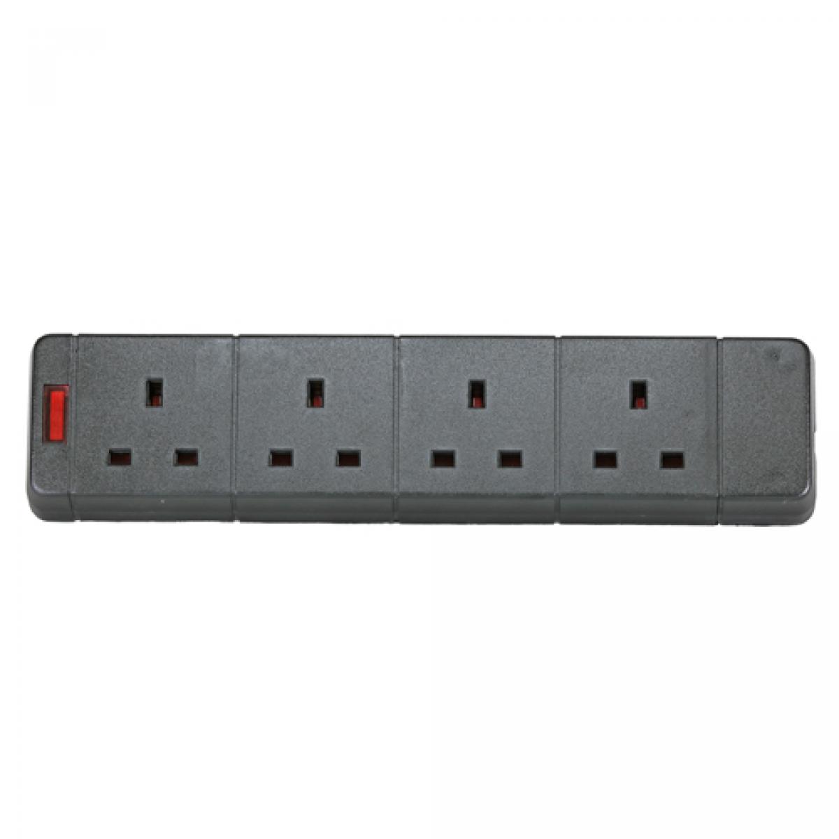 CNL 4W UK 13A Rewireable Bk