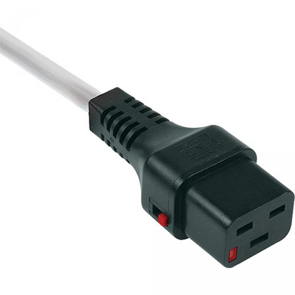 1M C20-C19 Lck Wh PVC 1.5MM