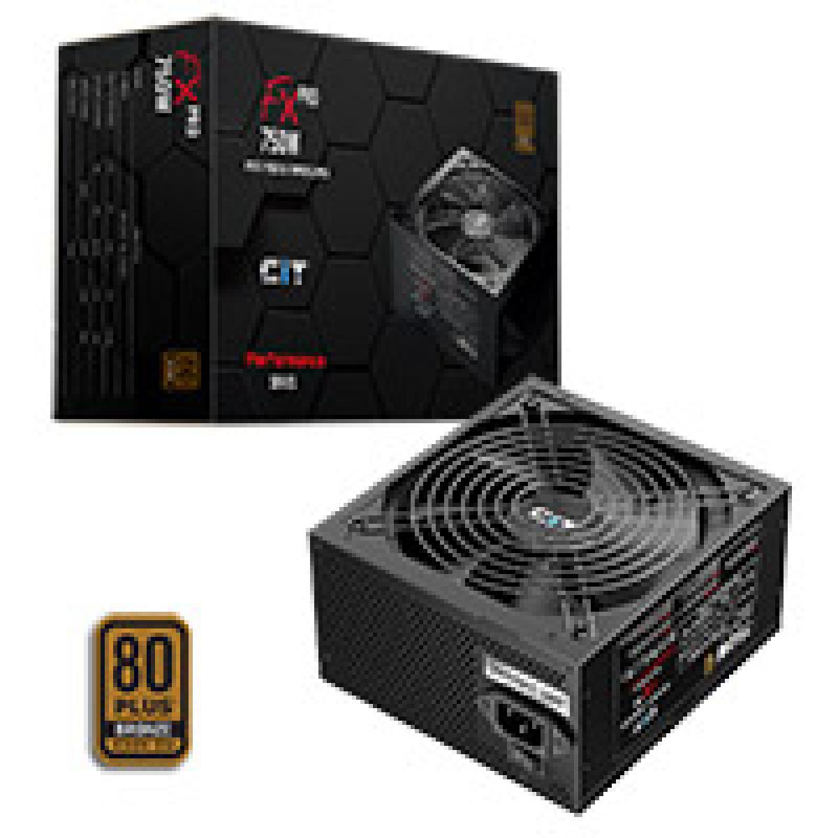 CiT FX Pro Black ATX 3.1 PCIe 5.1 750W 80 Plus Bronze Power Supply